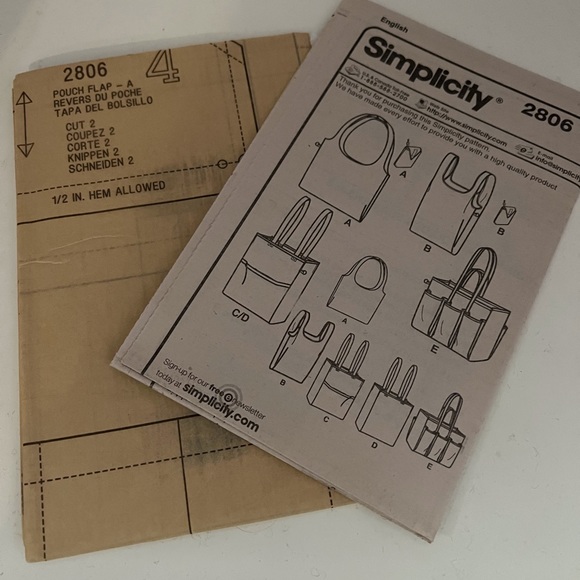 Simplicity Pattern 2806 - Shopping Bags - Picture 5 of 7